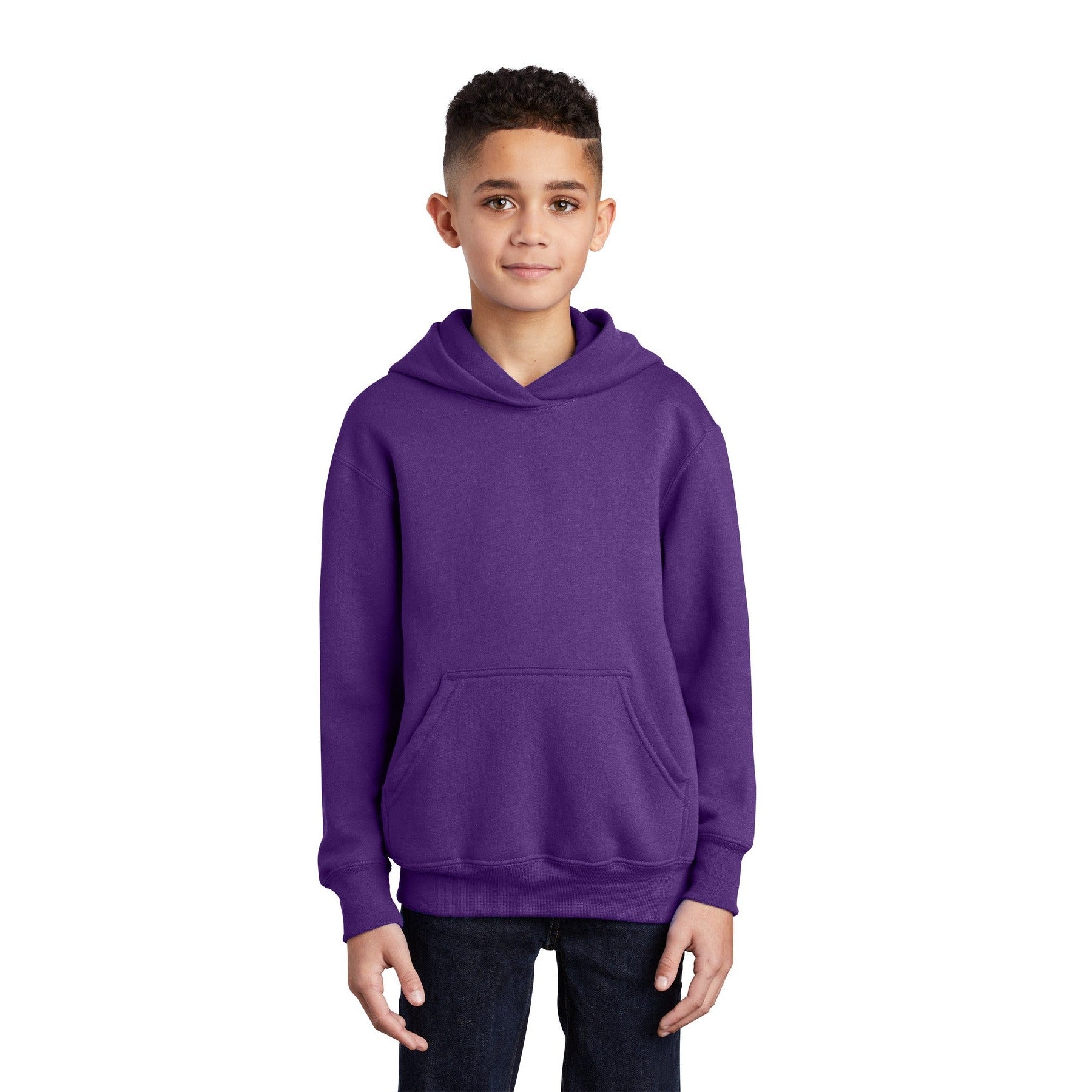 Port & Company-Port & Company® - Youth Core Fleece Pullover Hooded Sweatshirt. PC90YH-MedTech-28
